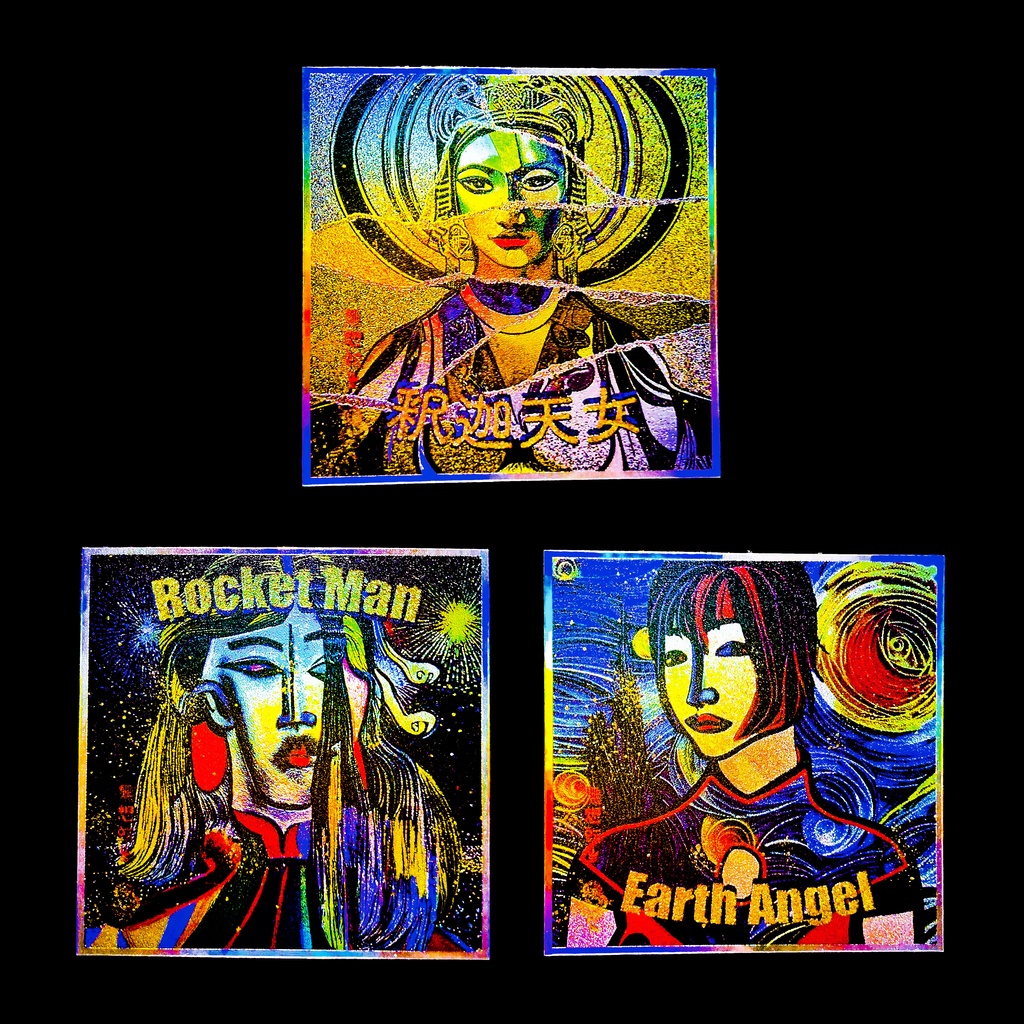 無想転生　ROCKET MAN　EARTH ANGEL　釈迦天女　3枚セット