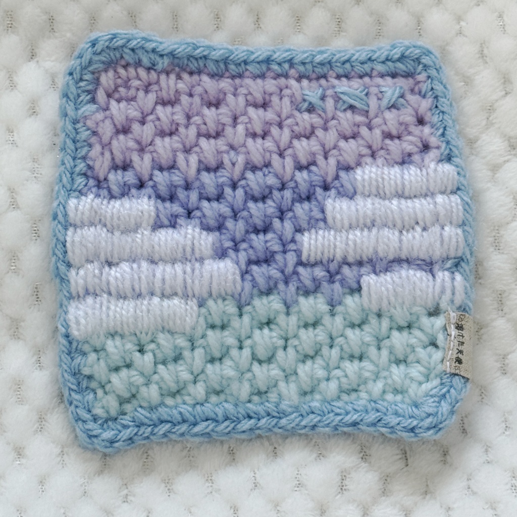 ドッドでサブカル感のある☁グラデーション空のコースター✨