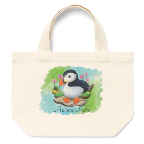 パフィン(ニシツノメドリ) トートバッグ