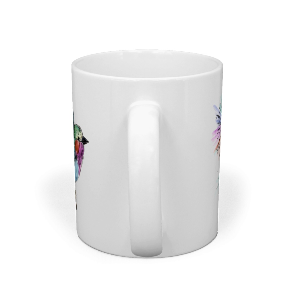 マグカップ ライラックニシブッポウソウ