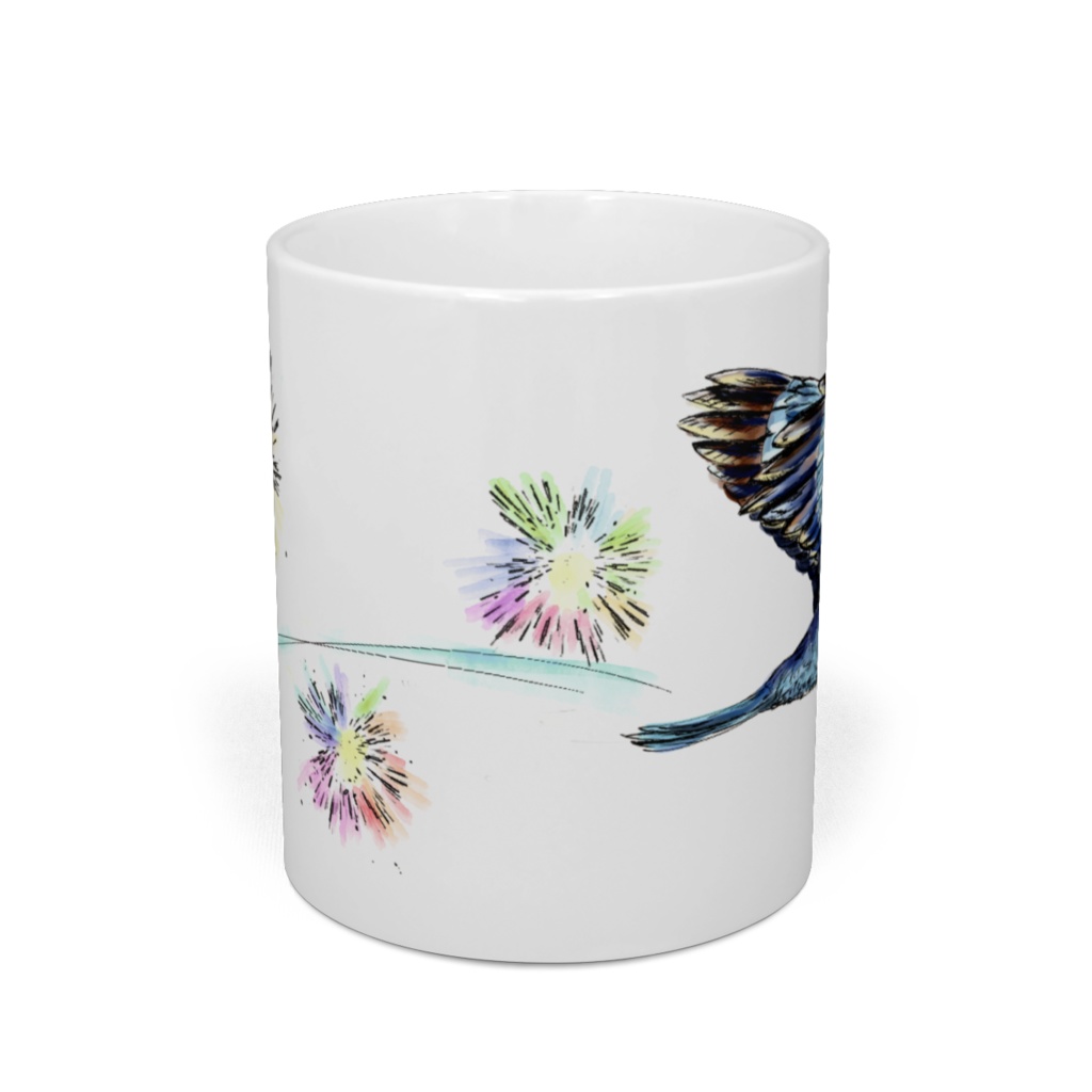 マグカップ ライラックニシブッポウソウ