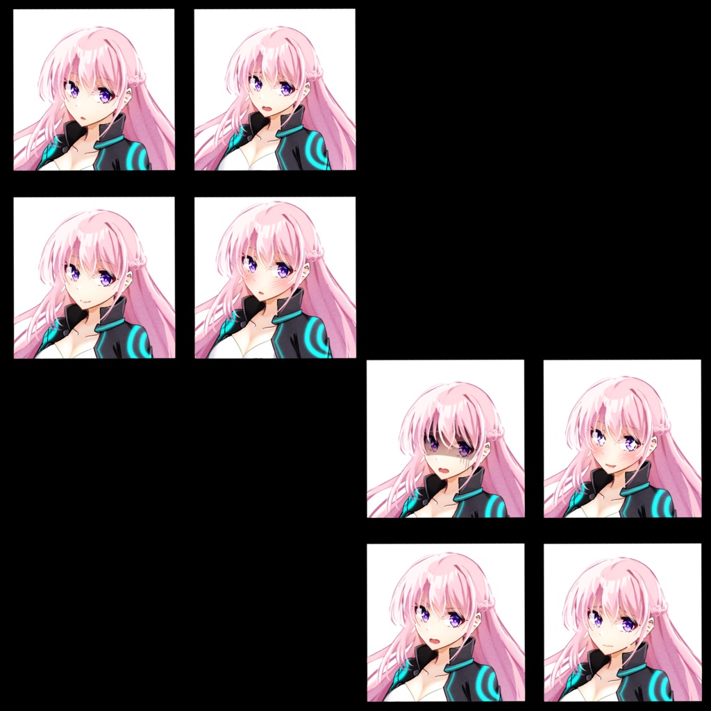 メカ少女1【表情8種】立ち絵04