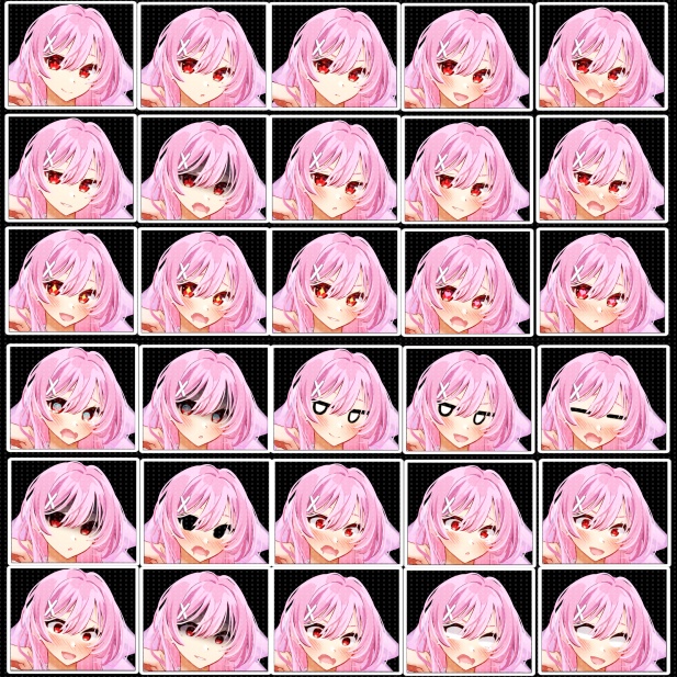 花の剣士 表情30種 立ち絵07