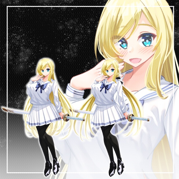 学生剣士2 表情30種 立ち絵13