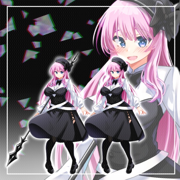 槍使いの少女 表情30種  立ち絵14