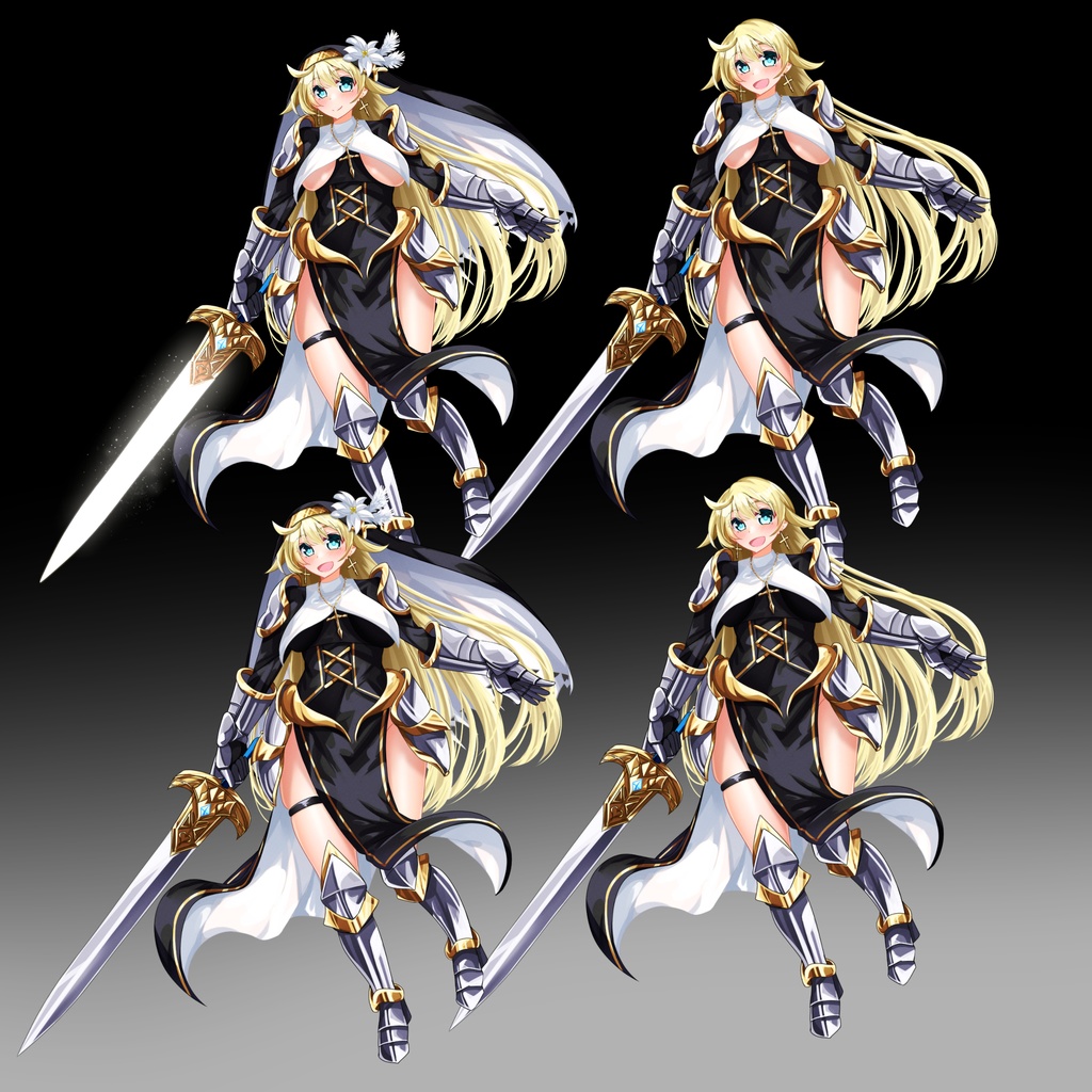 立ち絵素材 騎士シスター