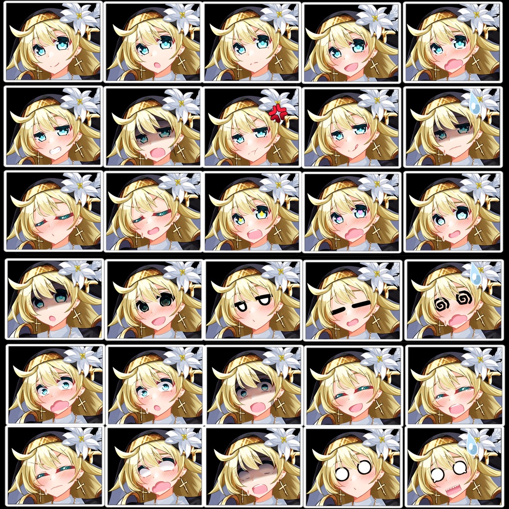 立ち絵素材 騎士シスター