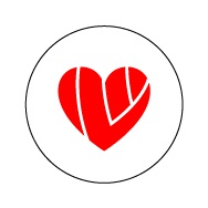 【缶バッジ】　「heart」