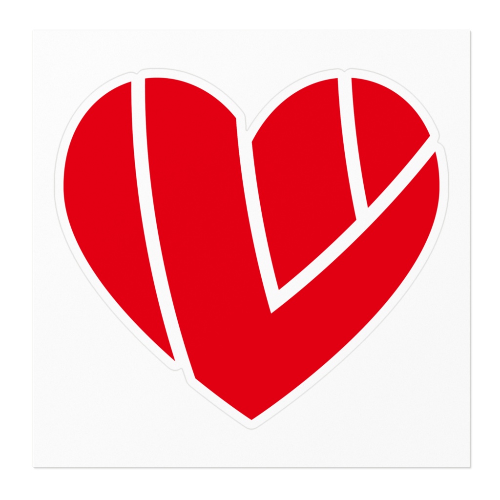 【ステッカー】こころ