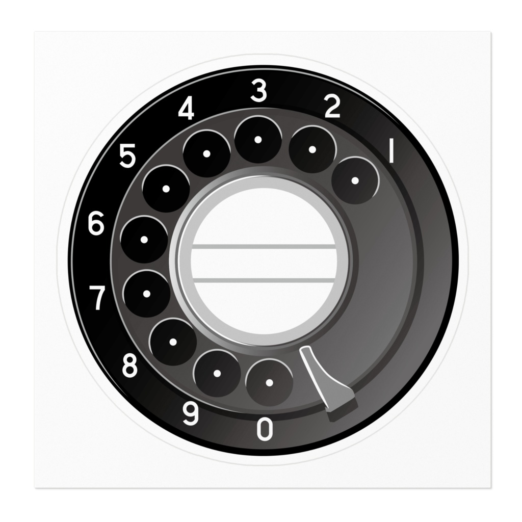 【ステッカー】ダイヤル