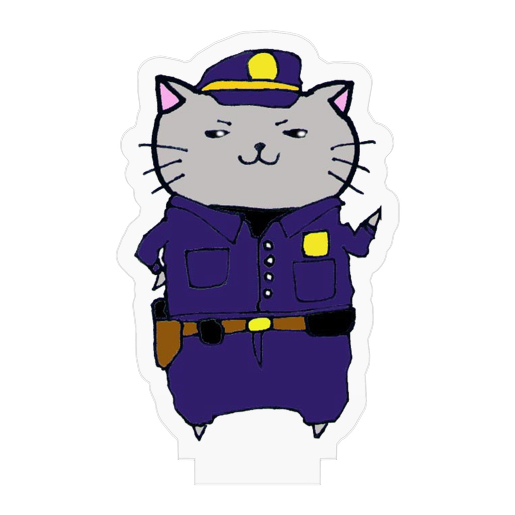 警官アクリルフィギュア