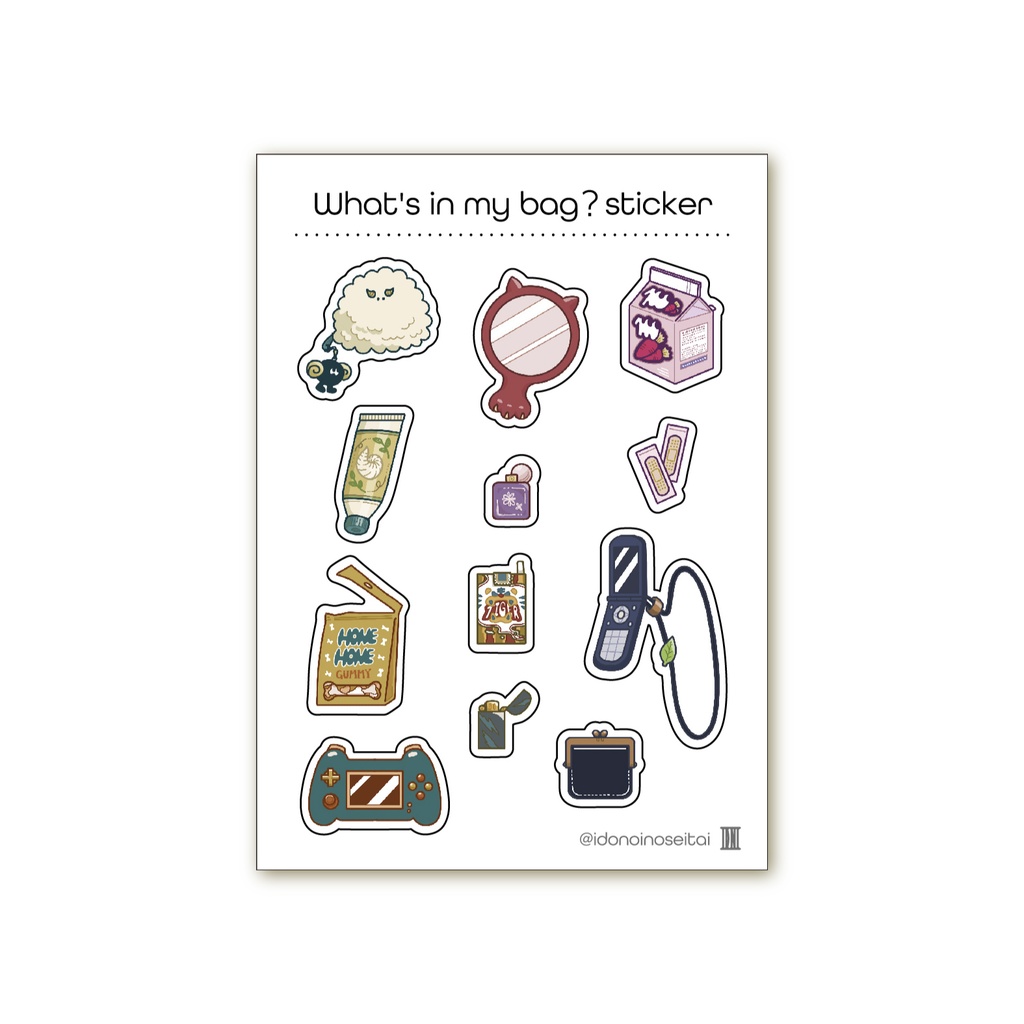 イラストレーションマガジン「IDNi」+What’s in my bag? stickerセット