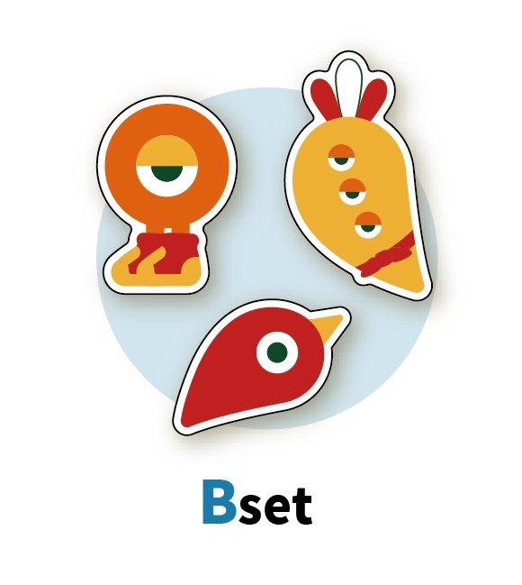 CUTE OBAKE sticker　Bセット