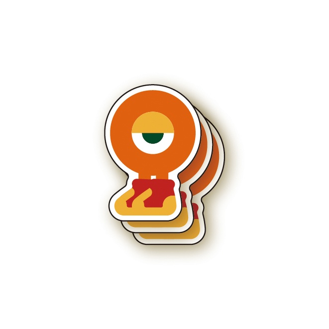 【通販限定】CUTE OBAKE sticker　Giro　3枚セット