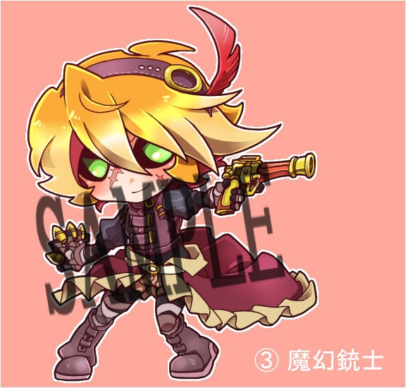 アクリルスタンド(スチームパンク銃士)