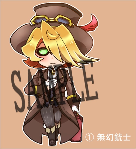 アクリルスタンド(スチームパンク銃士)