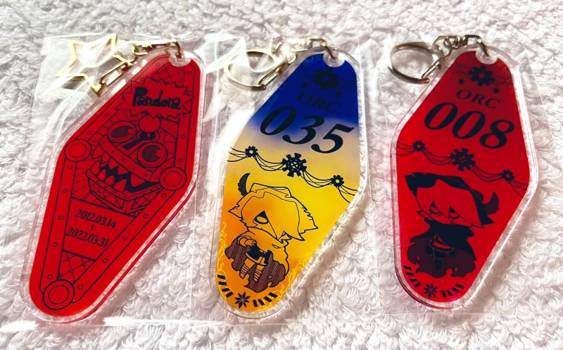 モーテルアクリルキーホルダー