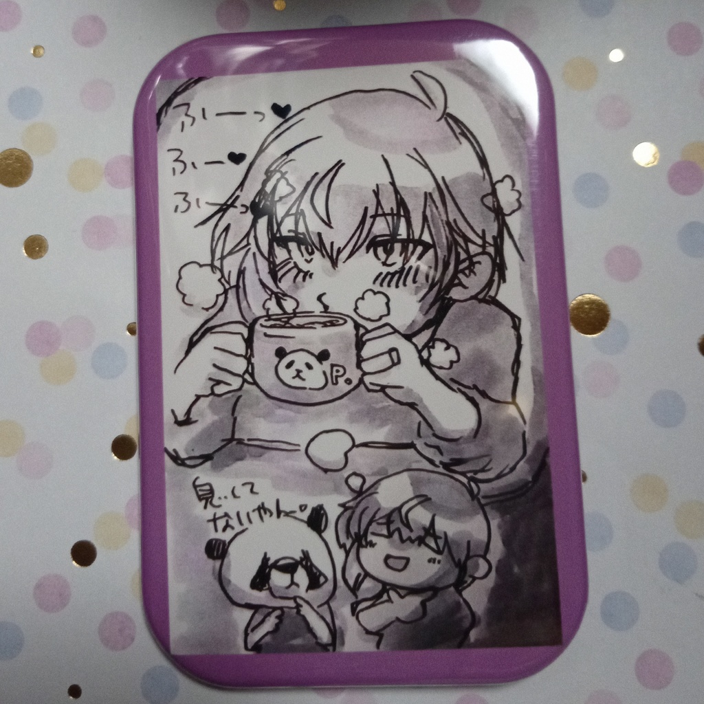 セイくんのしかくい缶バッジ3個セット