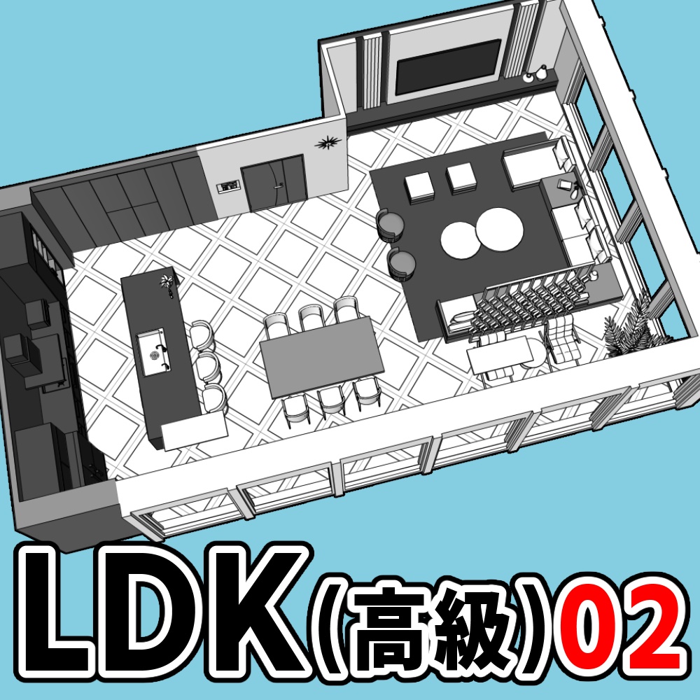 LDK(高級)02【クリスタ用素材】