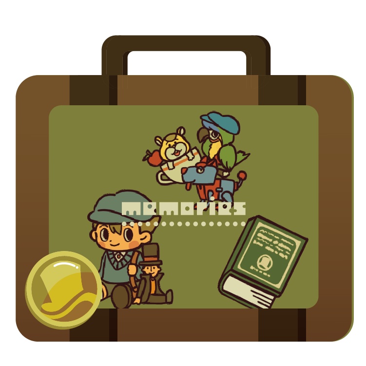 シャカシャカアクリルキーホルダー【思い出はカバンの中に】