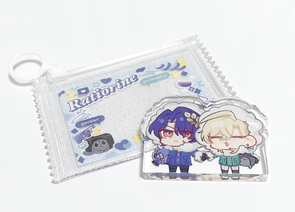 レイチュリ自立アクスタ&クリアポーチセット