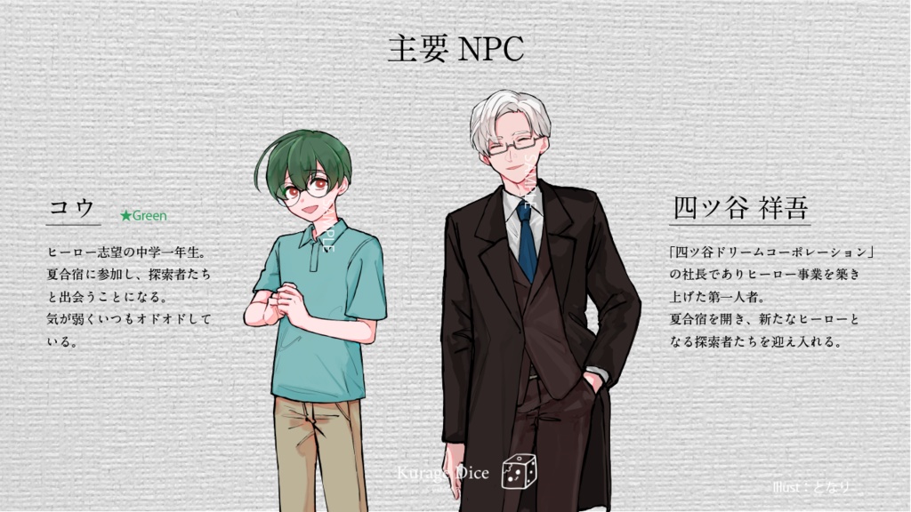 【秘匿3PL | CoCシナリオ】ヒーローの作り方 SPLL:E198187