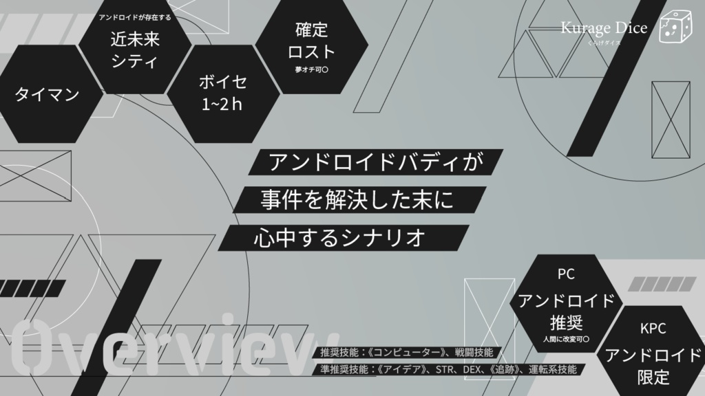 【タイマン | CoCシナリオ】アンドロイド心中 SPLL:E197556