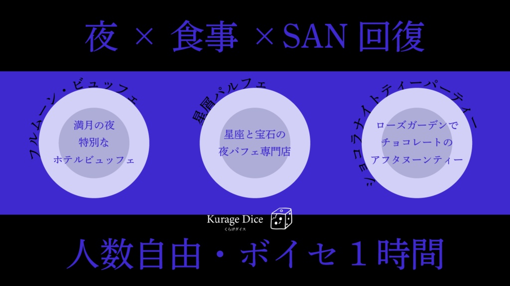 【人数自由|SAN回復 CoCシナリオ集】リバースデイ・ディナー SPLL:E191115