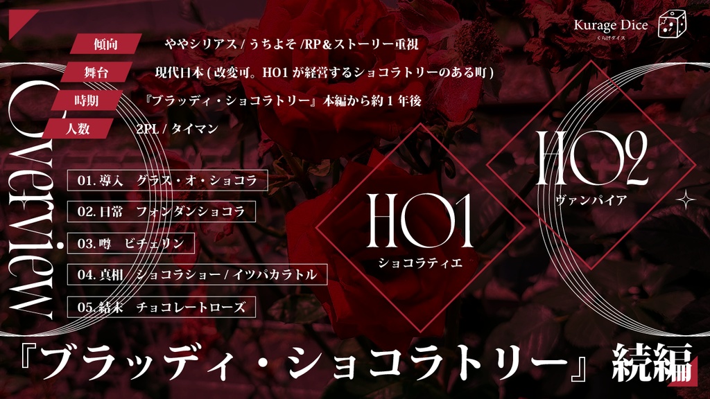 【タイマン・2PL | CoCシナリオ】ブラッド・ローズはあなたのために SPLL:E190004