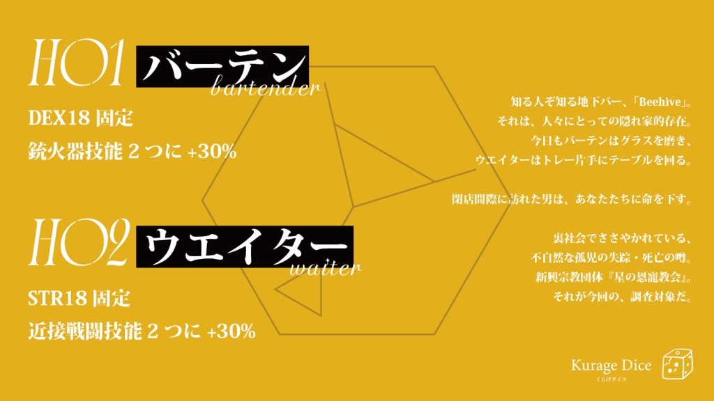 !セール中!【タイマン・2PL | CoCシナリオ】ビーハイヴ・アンダーグラウンド SPLL:E187048
