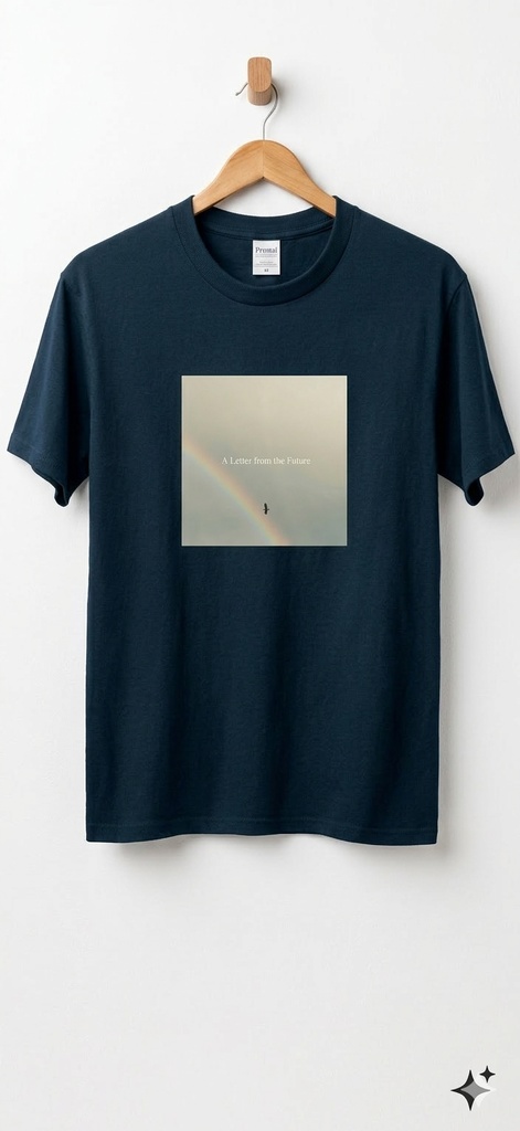 zeeko様ご予約商品 : Reserved for zeeko : T-shirt (Short Sleeve) / Metro blue / Size: XXL / "A Letter from the Future" Edition