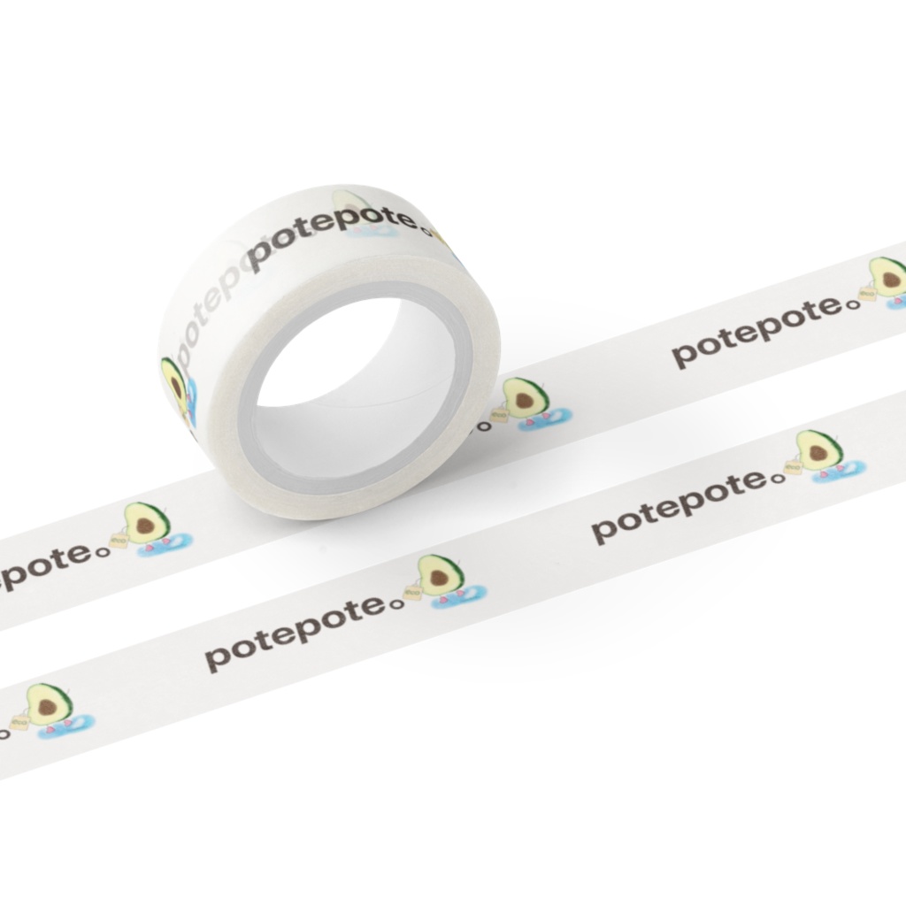 アボカドちゃん。マスキングテープ/potepote。