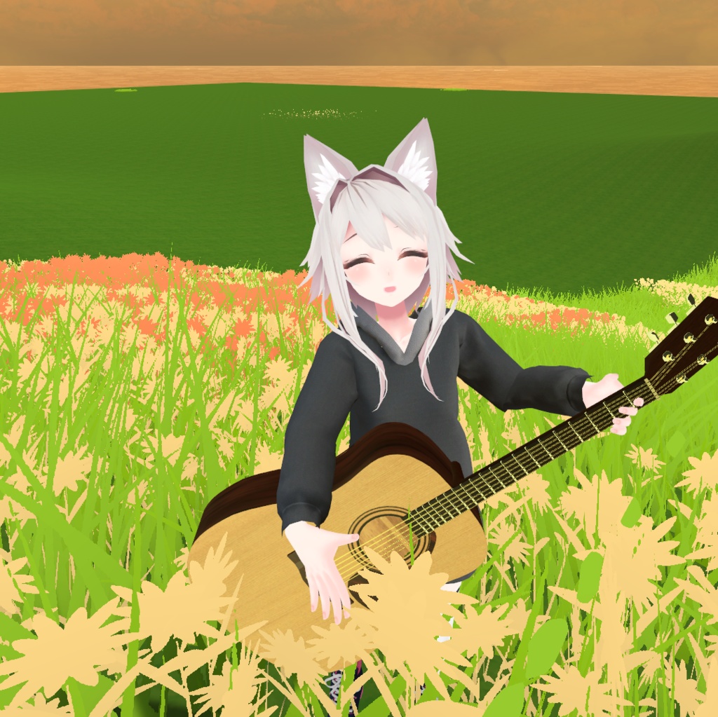 【3Dモデル】アコースティックギター・ドレッドノートタイプ