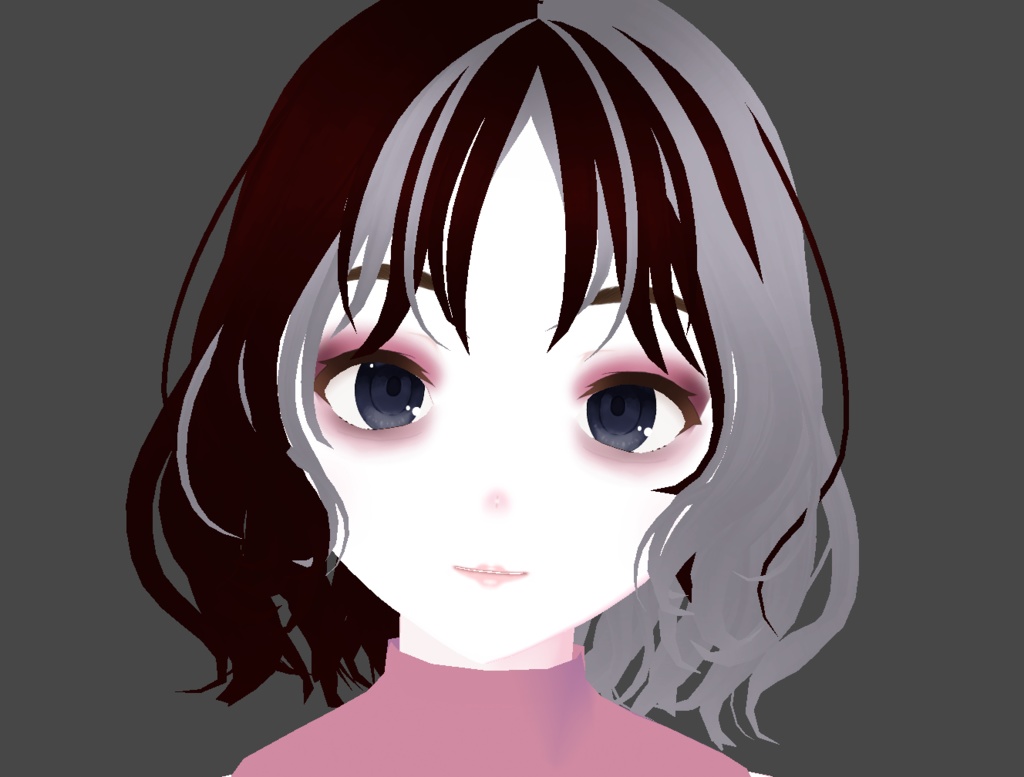 【VRoid】Half and Half Hair girl