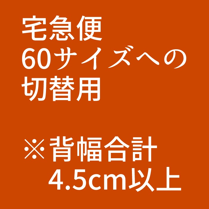 【送料調整】ネコポス＞宅急便60サイズへの切替用