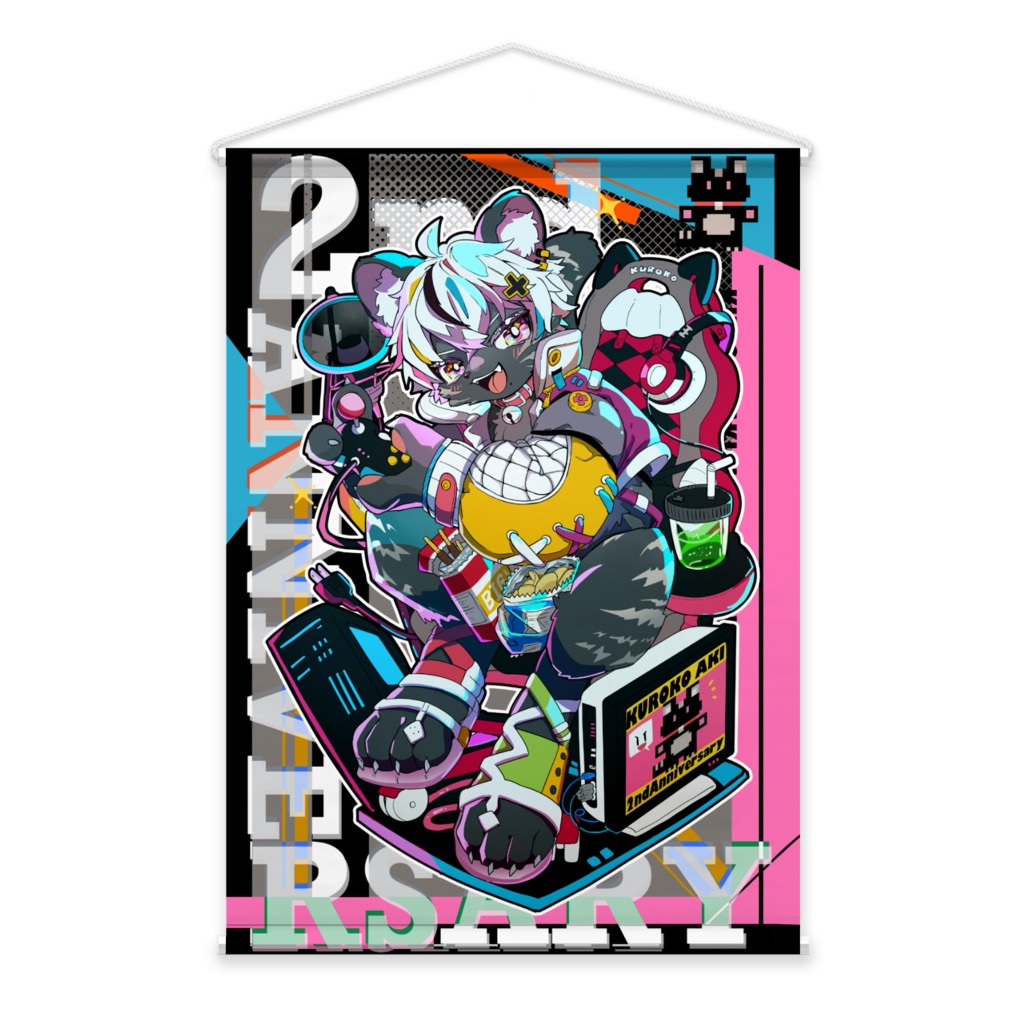 黒虎アキ二周年記念タペストリー(期間限定)