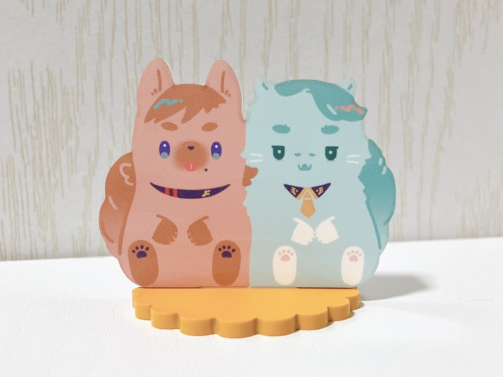 【再販】わんにゃんエグシャリ アクリルスタンド