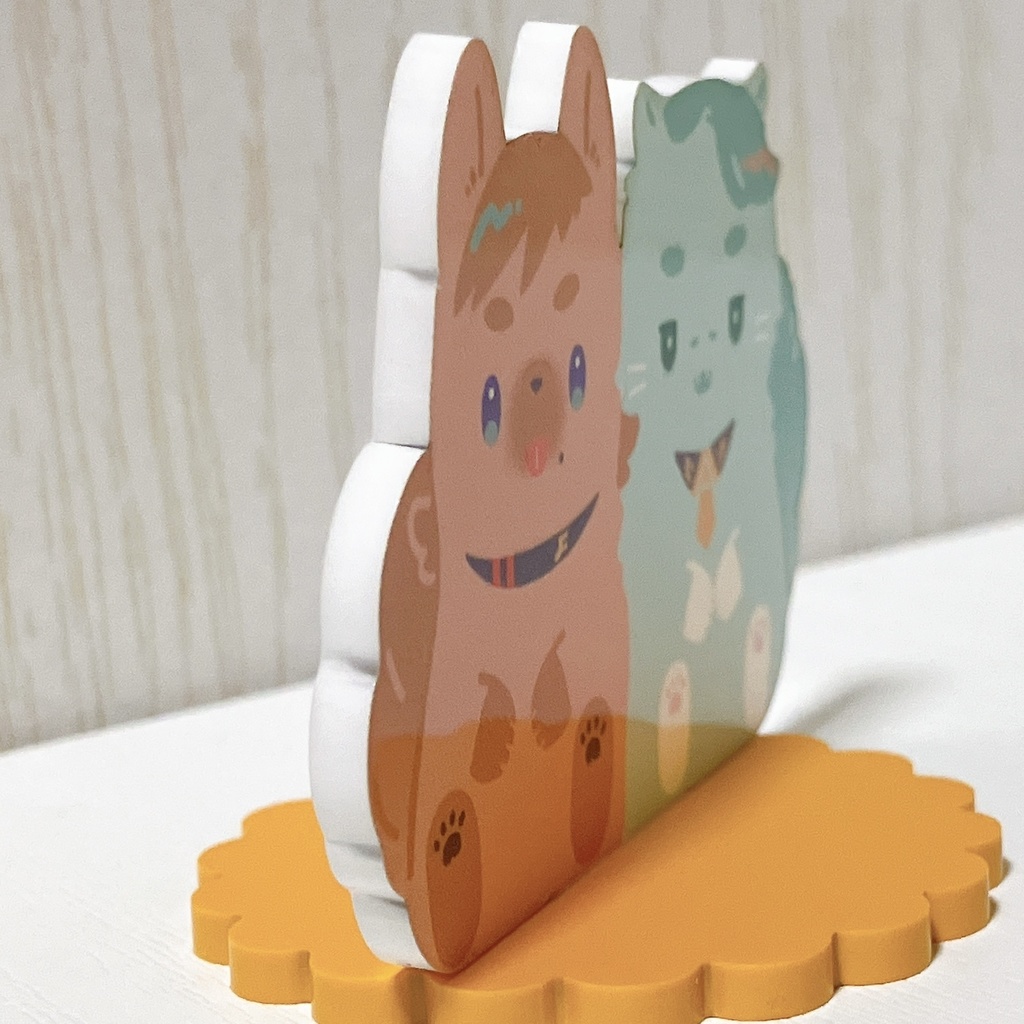 【再販】わんにゃんエグシャリ アクリルスタンド