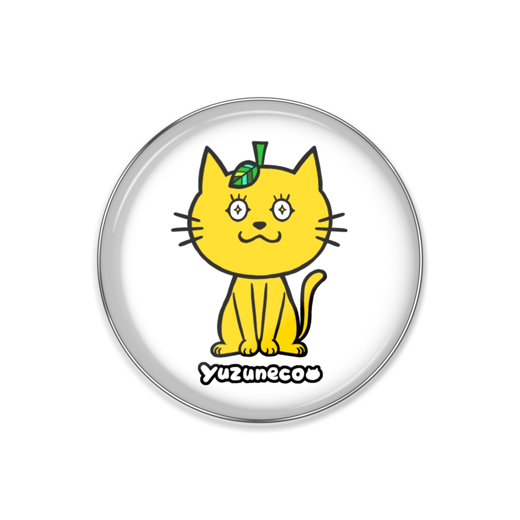 ゆずネコのピンバッジ