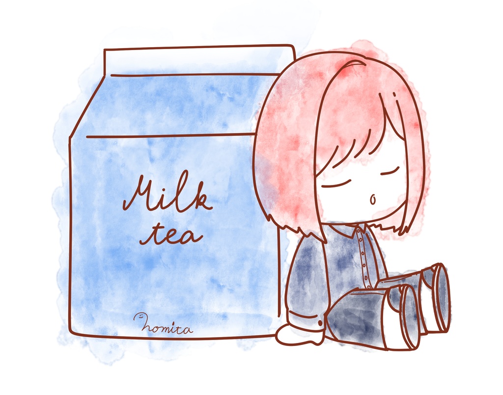 milkteaが飲みたくなるバッグ