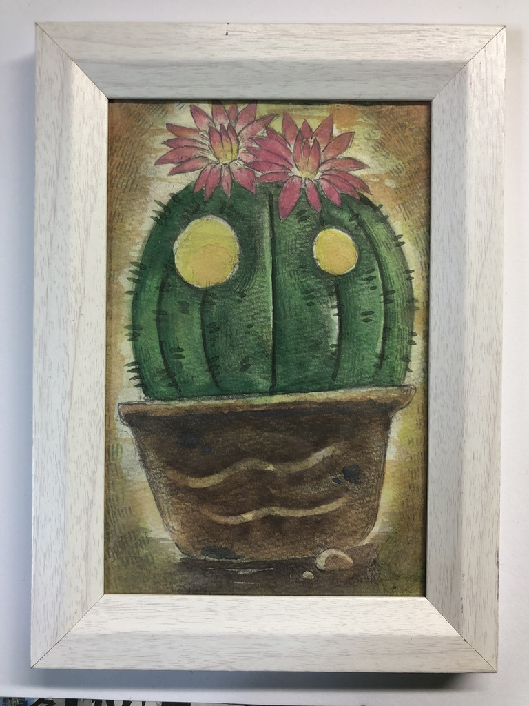 【原画】Cactus Flower ハガキサイズ