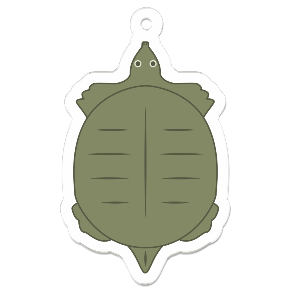 すっぽんのアクリルキーホルダー