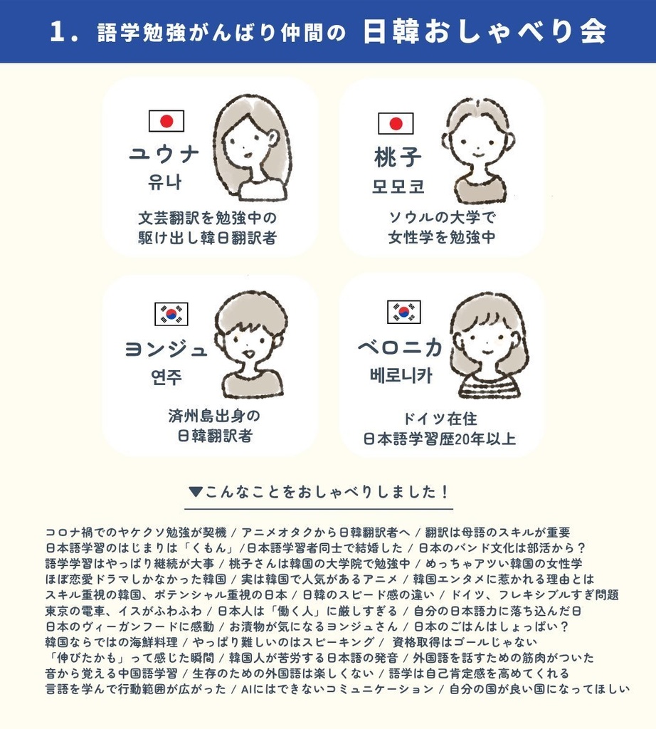 日韓おしゃべりZINE 『マルトコトバ』