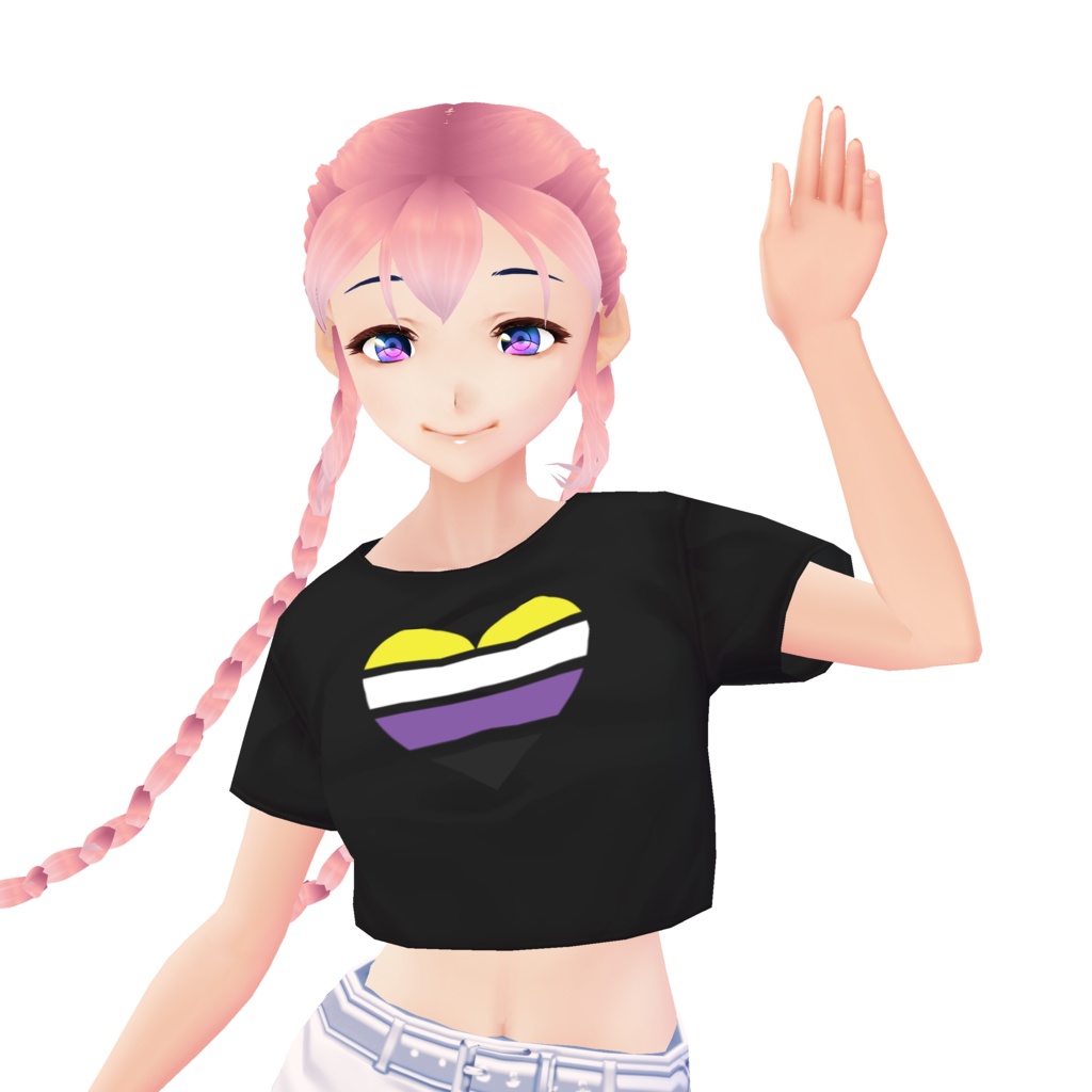 Pride flag mini t-shirt