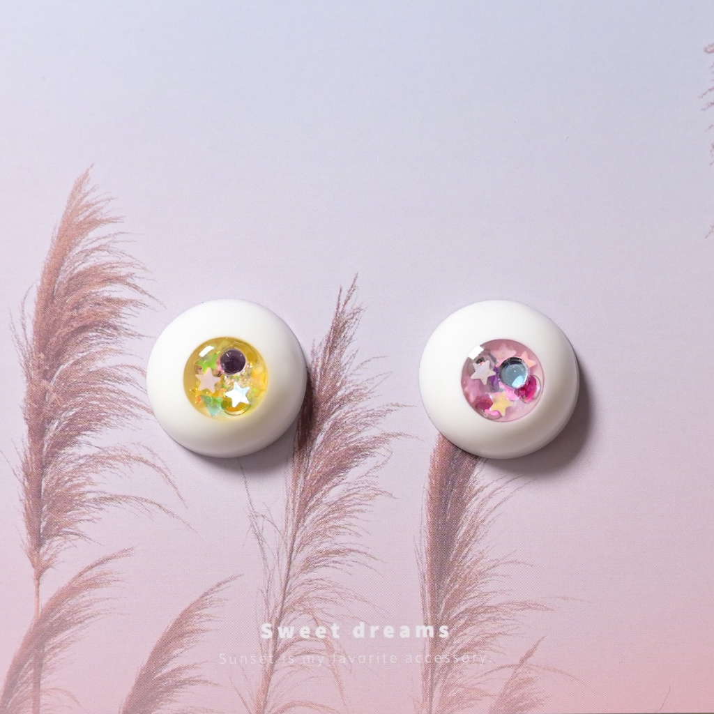 レジンアイ　18mm(9) きらきら　No.124