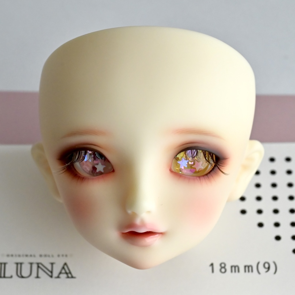 レジンアイ18mm(9)オッドアイ　No.124