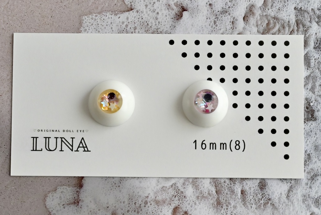 レジンアイ16mm(8)オッドアイ No.126