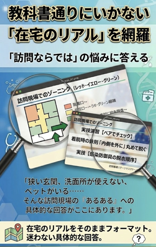 【現場即戦力・法定研修】訪問看護・リハのための感染対策研修:実践編