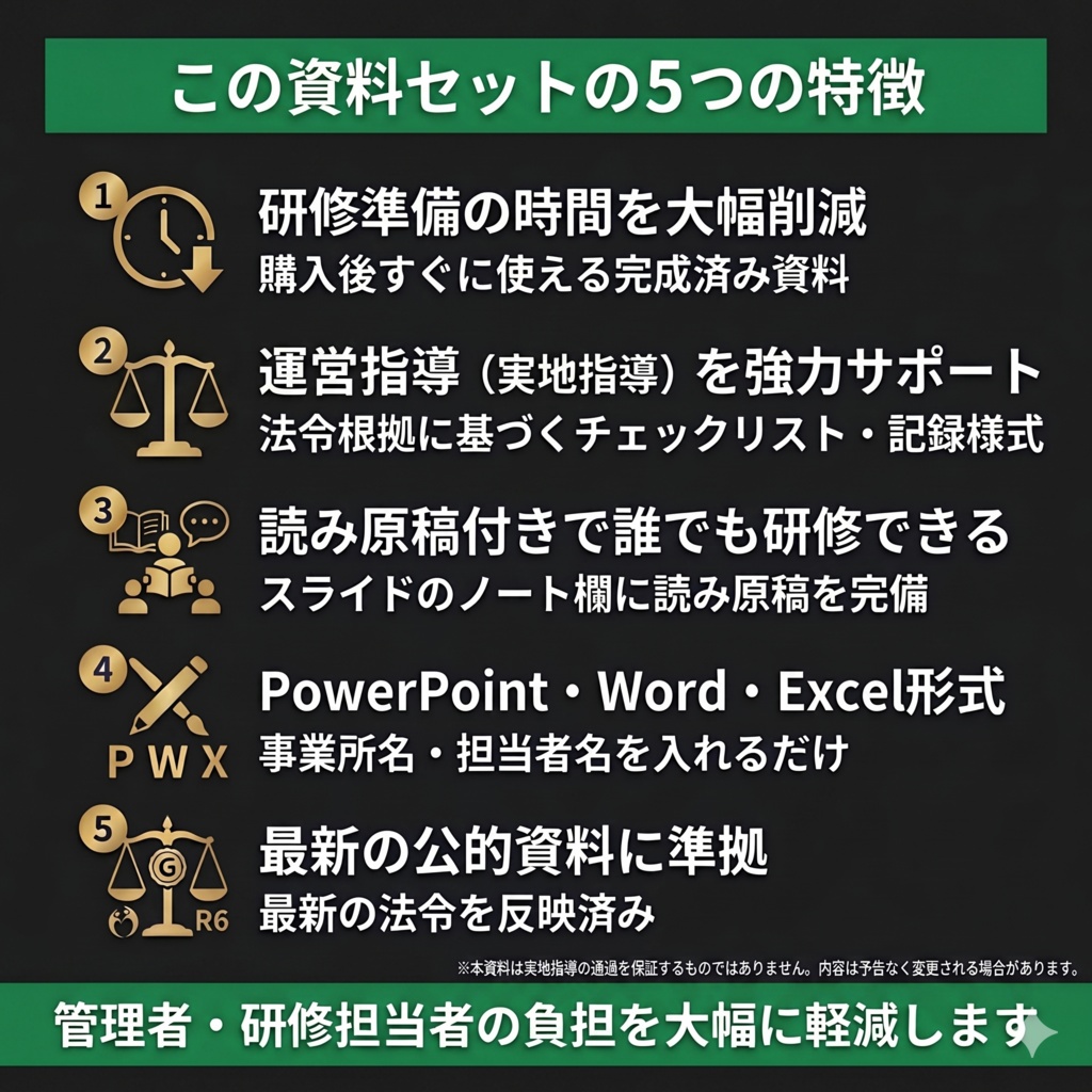 【令和8年度版】訪問介護事業所 法令必須研修 完全セット|感染症・虐待防止・ハラスメント・BCP・身体拘束・認知症|読み原稿付き
