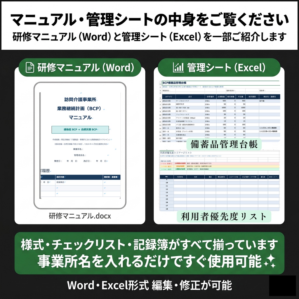 【令和8年度版】訪問介護事業所 法令必須研修 完全セット|感染症・虐待防止・ハラスメント・BCP・身体拘束・認知症|読み原稿付き